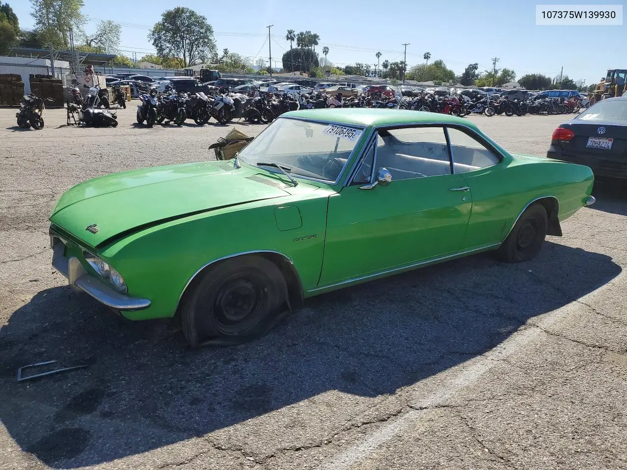 1965 Chevrolet Corvair Sport Coupe VIN: 107375W139930 Lot: 79106495