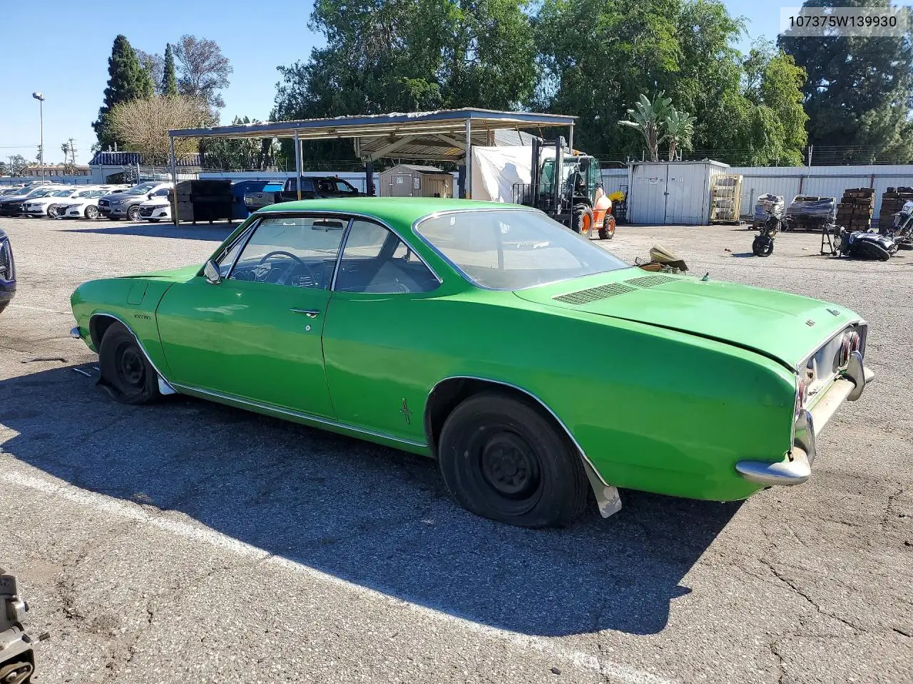 1965 Chevrolet Corvair Sport Coupe VIN: 107375W139930 Lot: 79106495