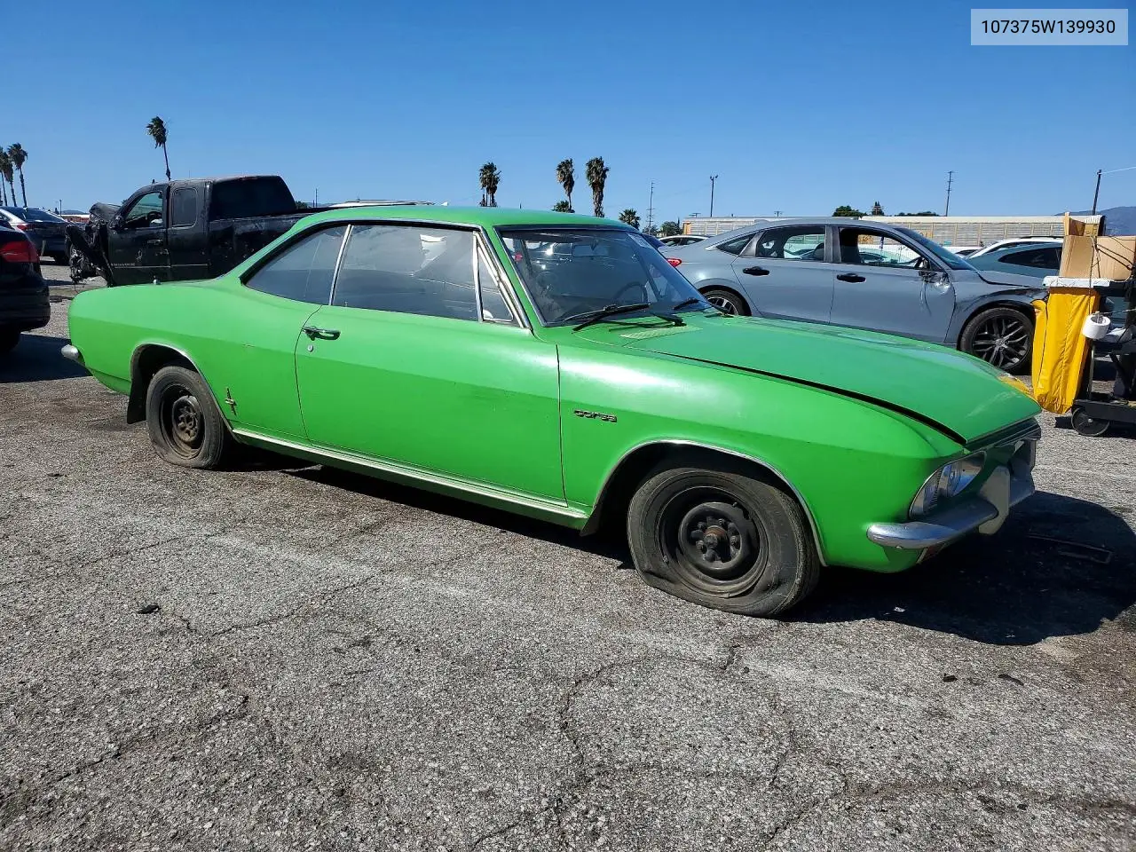 1965 Chevrolet Corvair Sport Coupe VIN: 107375W139930 Lot: 79106495