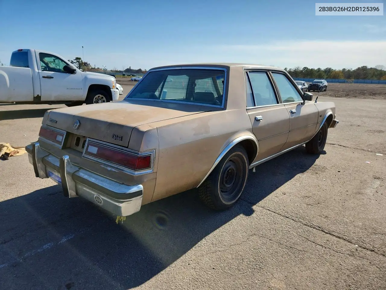 1983 Dodg Diplomat VIN: 2B3BG26H2DR125396 Lot: 50843196