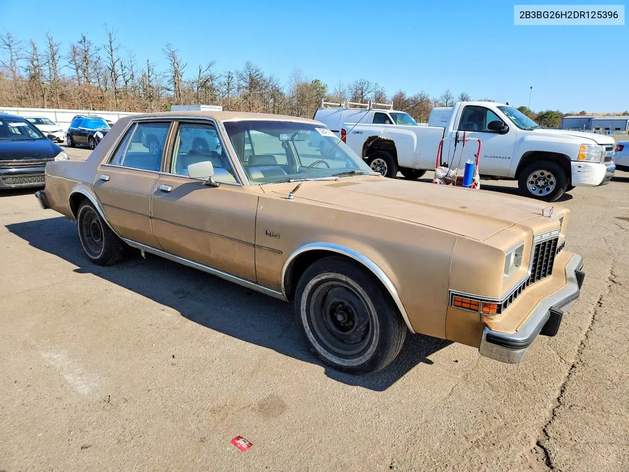1983 Dodg Diplomat VIN: 2B3BG26H2DR125396 Lot: 50843196