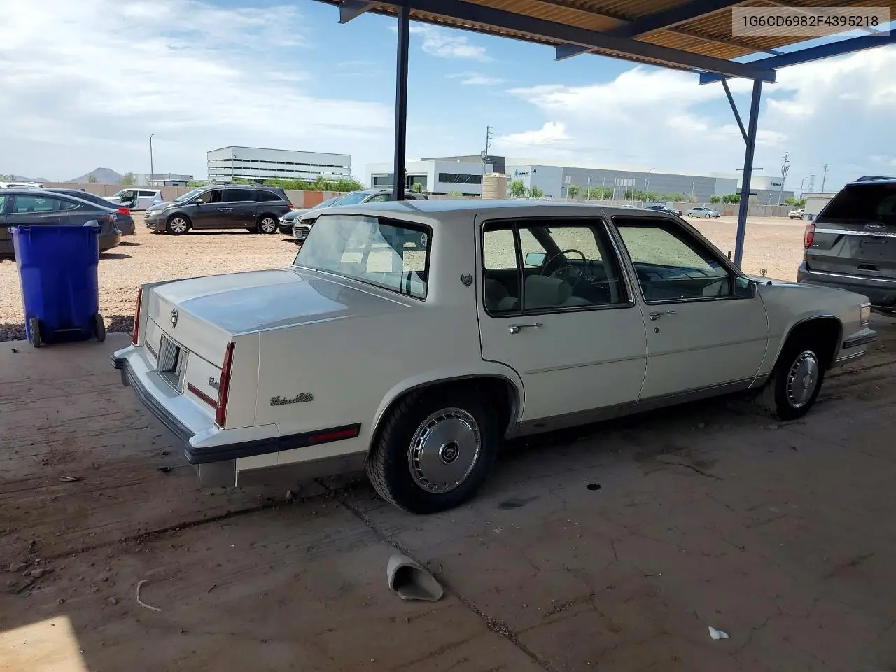 1985 Cadi Deville VIN: 1G6CD6982F4395218 Lot: 61243606