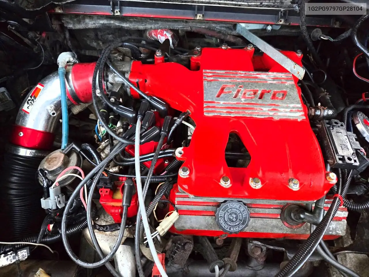 1986 Pont Fiero Gt VIN: 1G2PG9797GP281044 Lot: 62091846