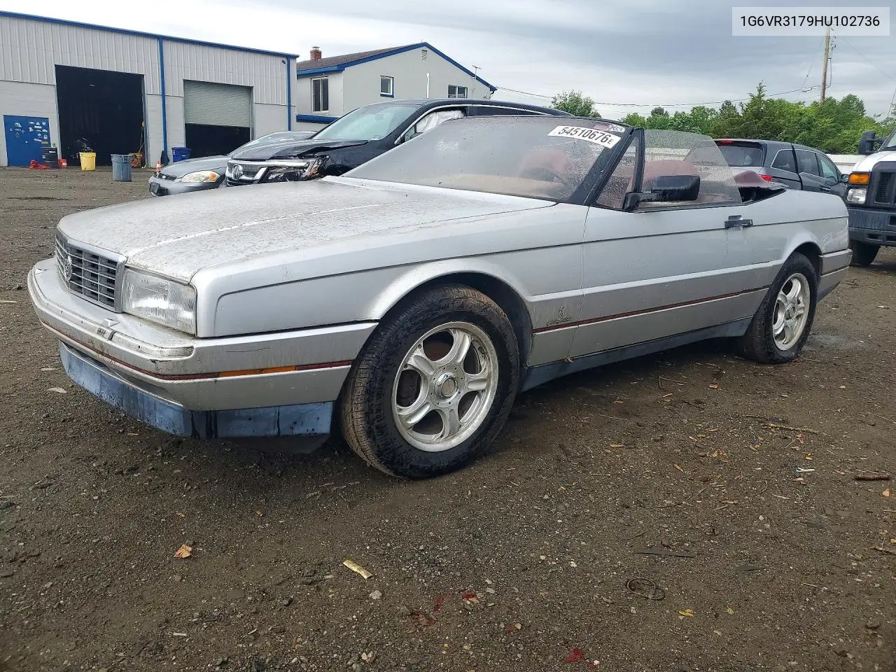 1987 Cadi Allante VIN: 1G6VR3179HU102736 Lot: 54510676