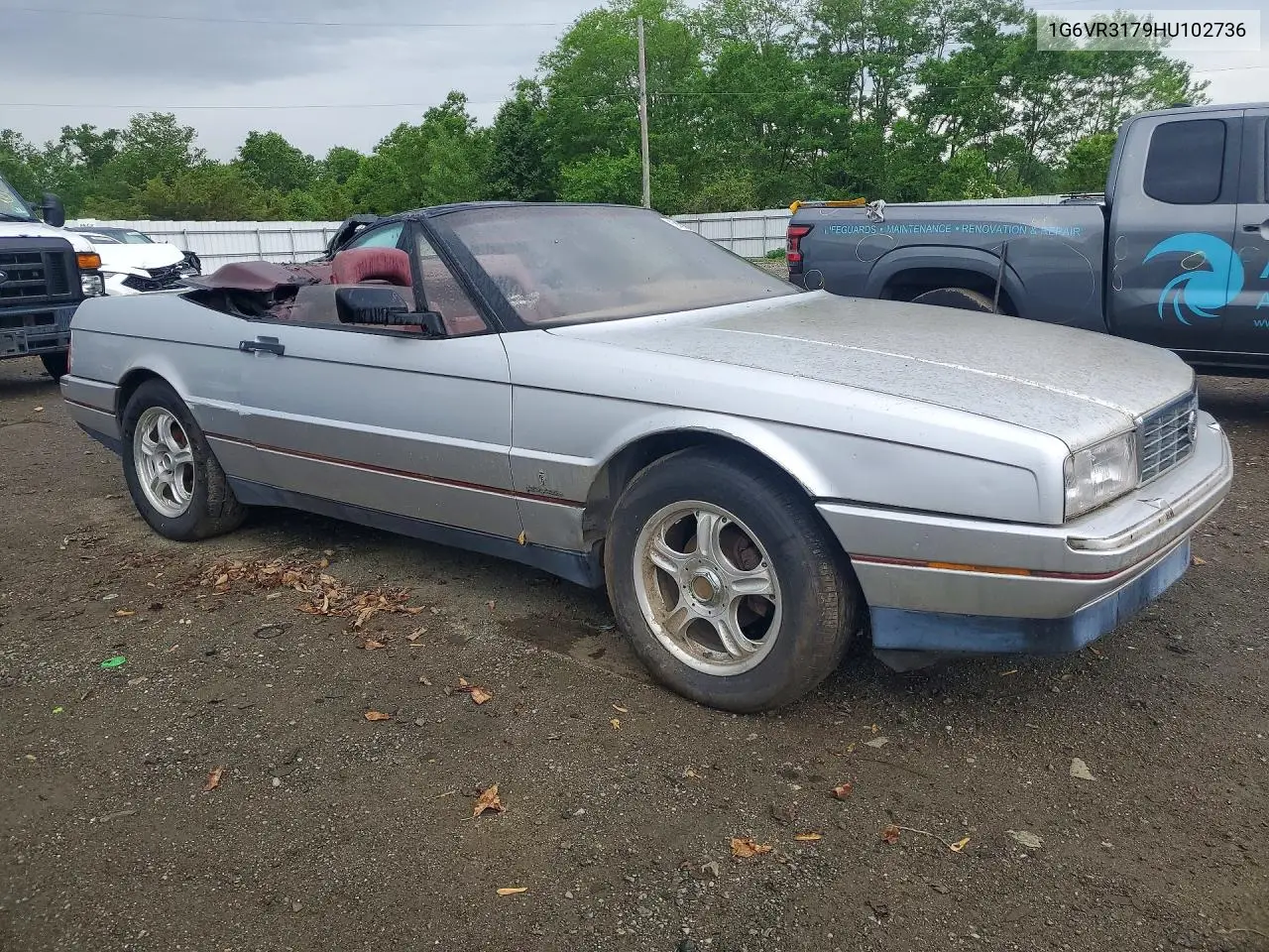 1987 Cadi Allante VIN: 1G6VR3179HU102736 Lot: 54510676