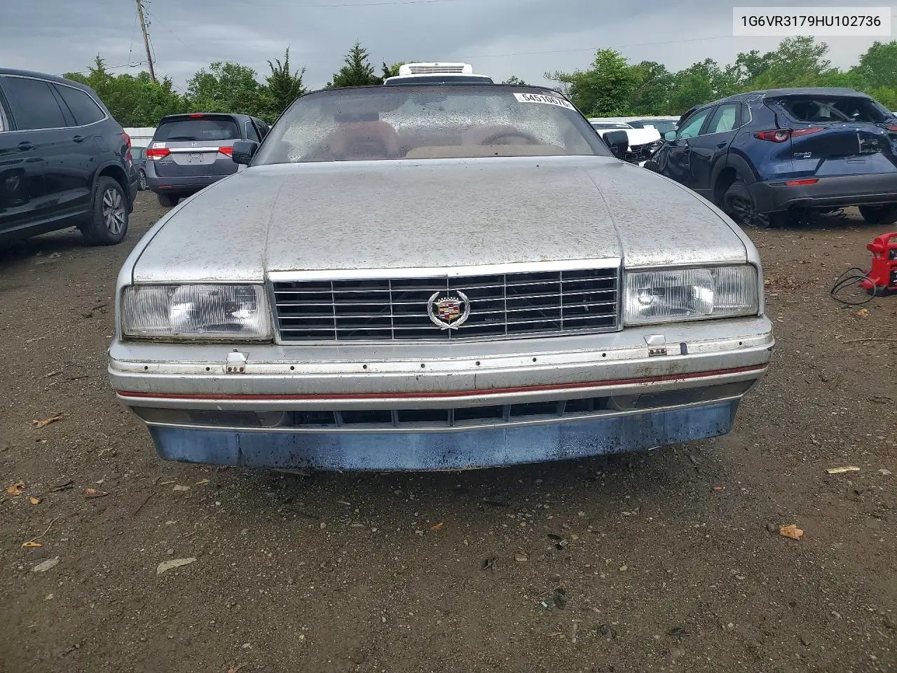 1987 Cadi Allante VIN: 1G6VR3179HU102736 Lot: 54510676