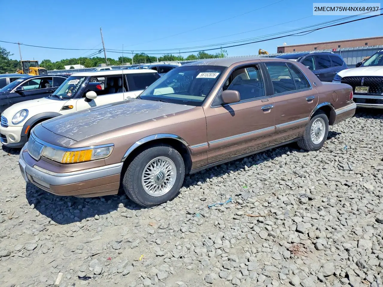 1992 Mercury Grand Marquis VIN: 2MECM75W4NX684937 Lot: 56152826