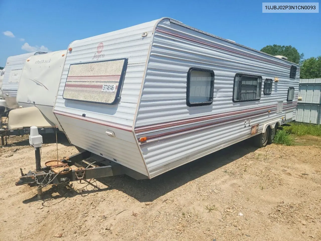 1992 Jayco Jayfeelect - Camper VIN: 1UJBJ02P3N1CN0093 Lot: 57746146