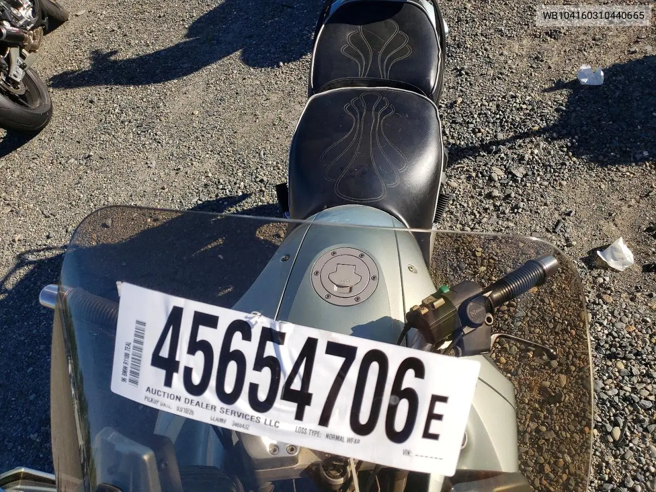 1996 BMW R1100 Rt VIN: WB1041803T0440665 Lot: 45654706