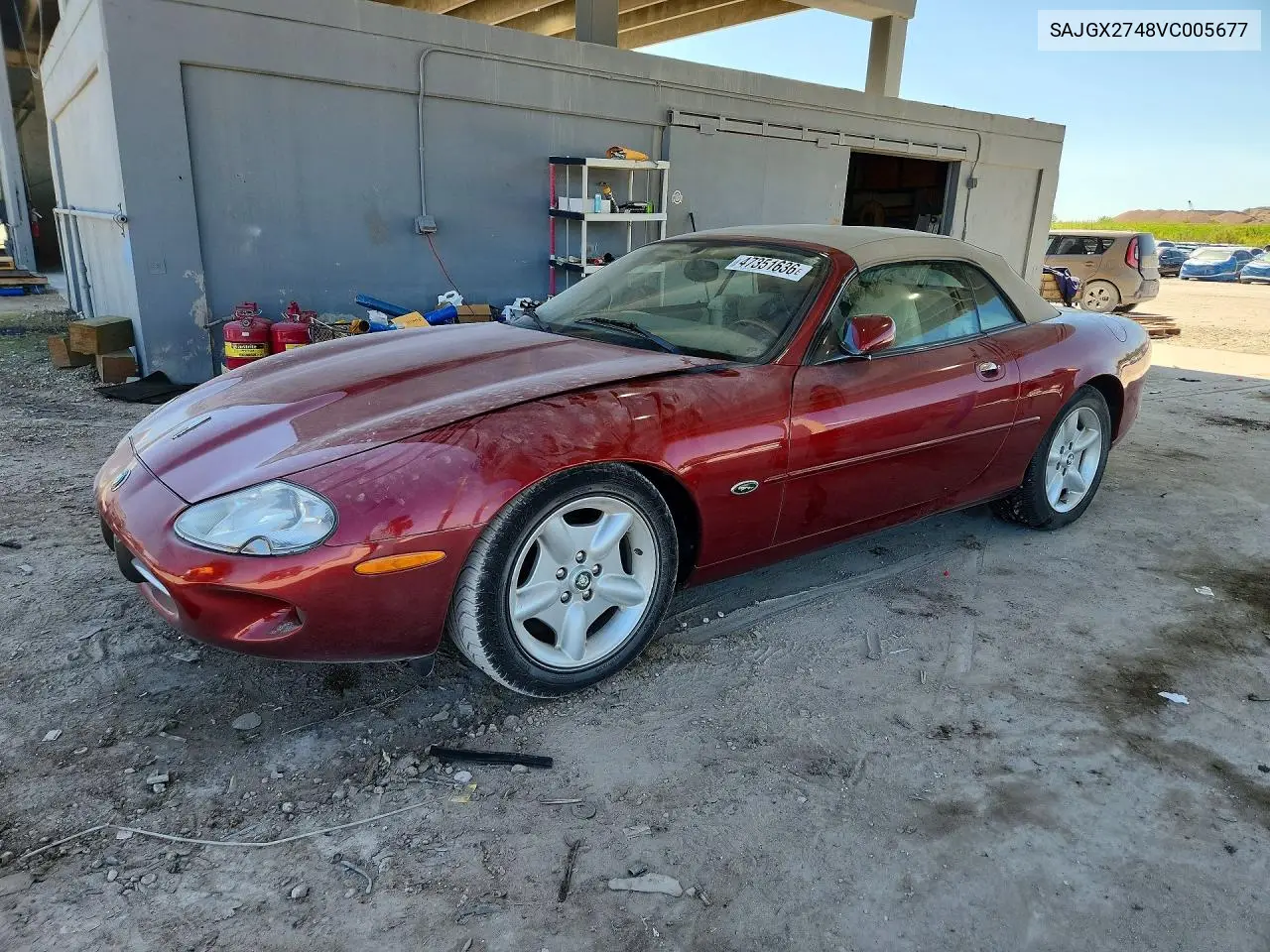 1997 Jaguar Xk8 VIN: SAJGX2748VC005677 Lot: 47351636