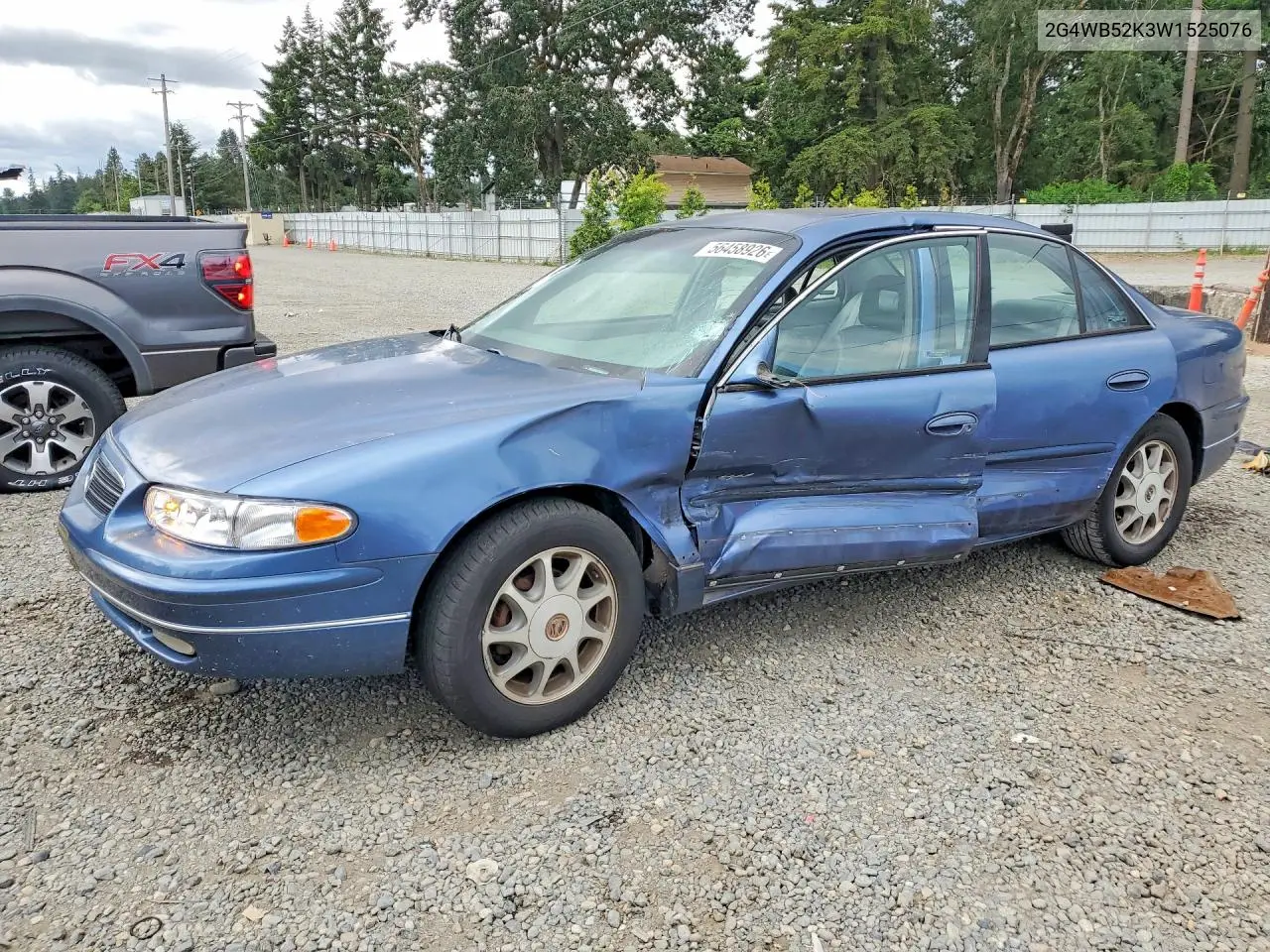 1998 Buick Regal Ls VIN: 2G4WB52K3W1525076 Lot: 56458926