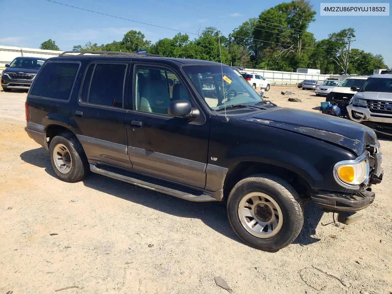 2000 Merc Mntaineer VIN: 4M2ZU86P0YUJ18532 Lot: 54139266