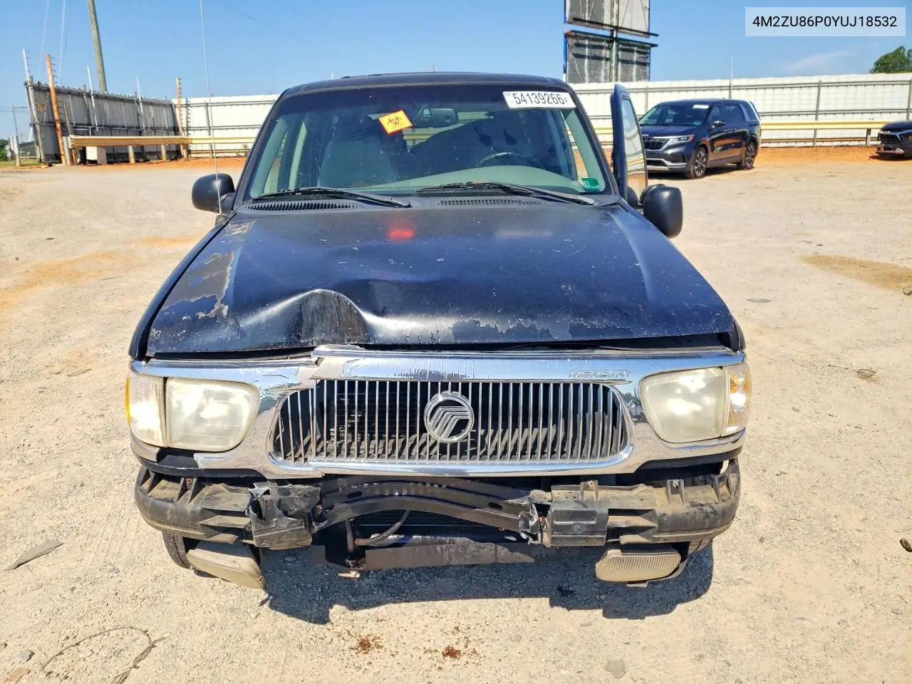 2000 Merc Mntaineer VIN: 4M2ZU86P0YUJ18532 Lot: 54139266