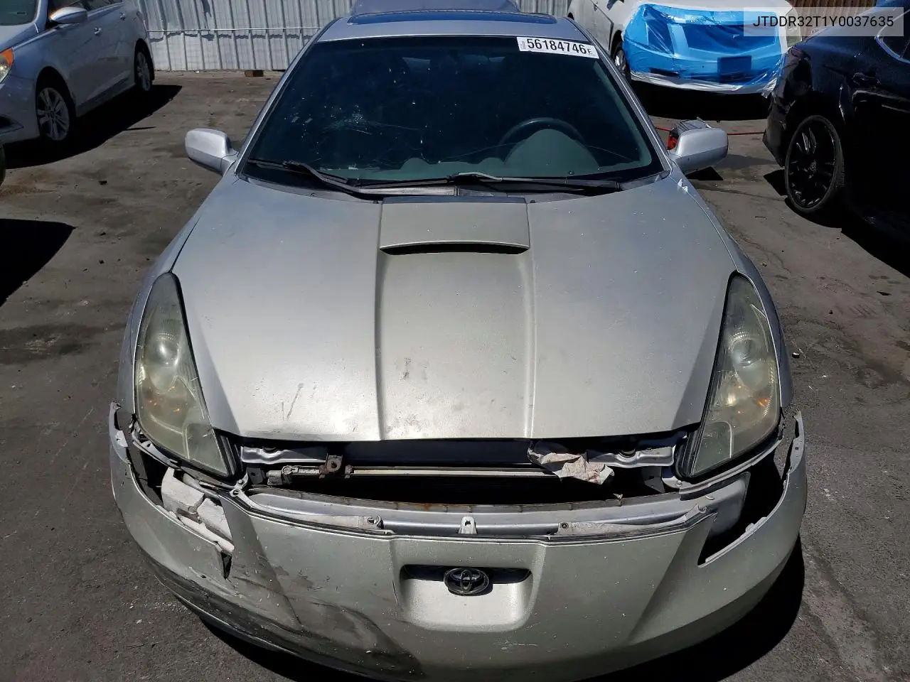2000 Toyota Celica VIN: JTDDR32T1Y0037635 Lot: 56184746