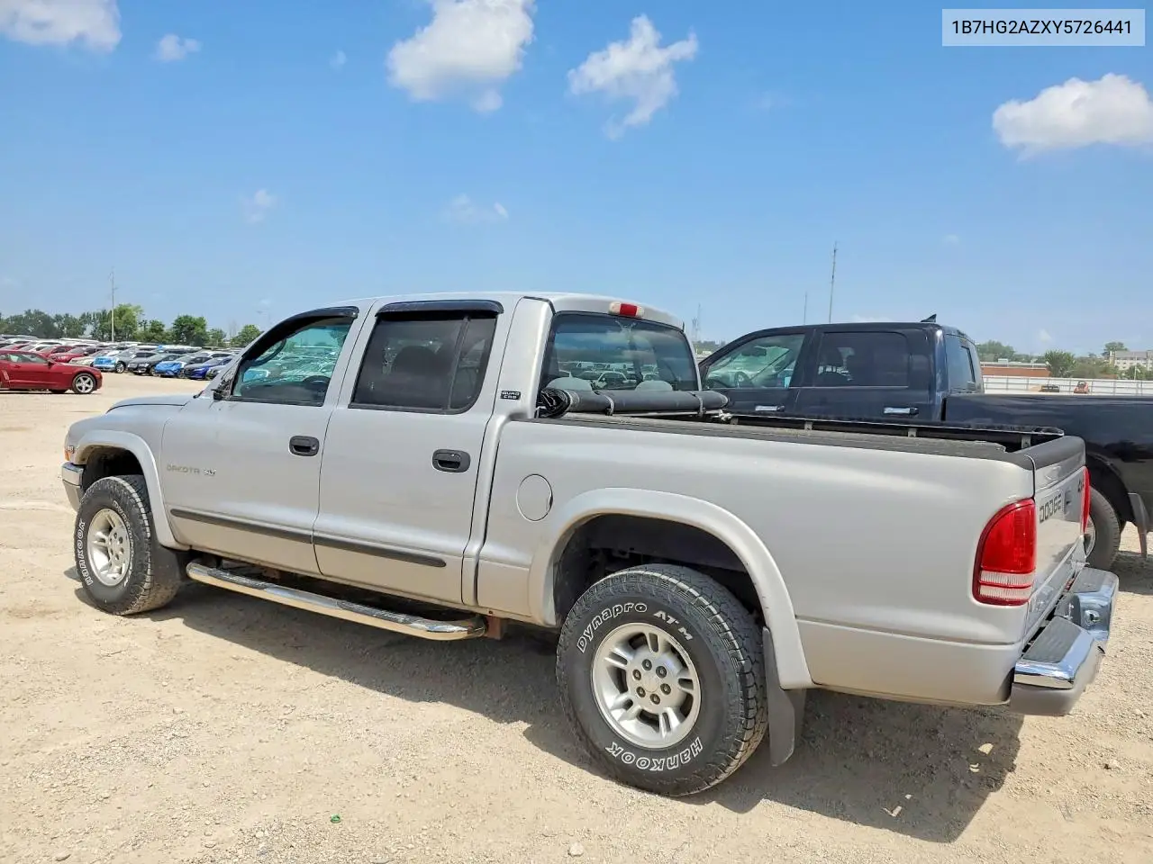2000 Dodg Dakota Baspkp4X4 VIN: 1B7HG2AZXY5726441 Lot: 61572026
