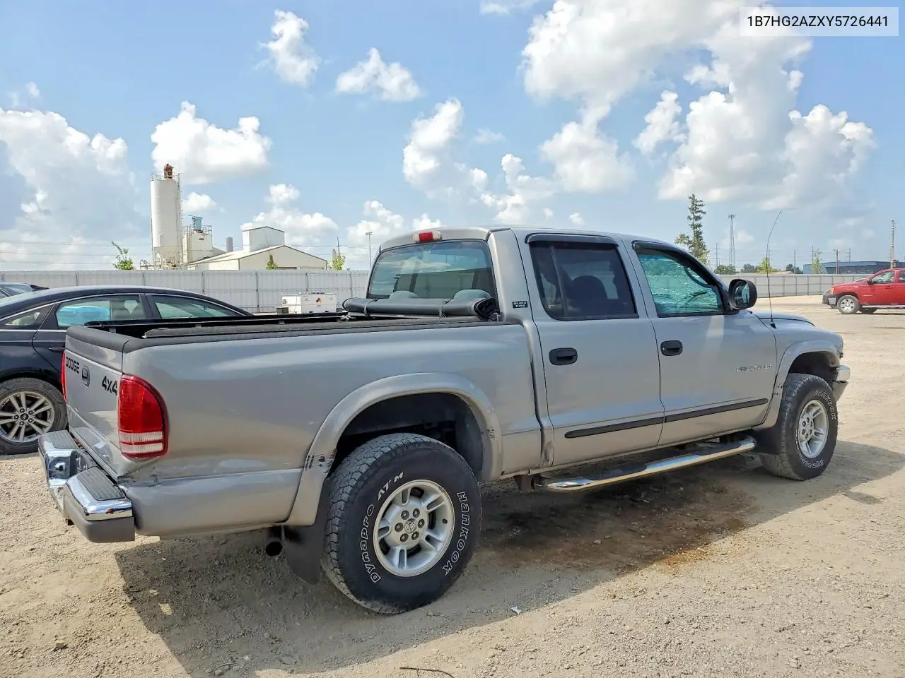 2000 Dodg Dakota Baspkp4X4 VIN: 1B7HG2AZXY5726441 Lot: 61572026