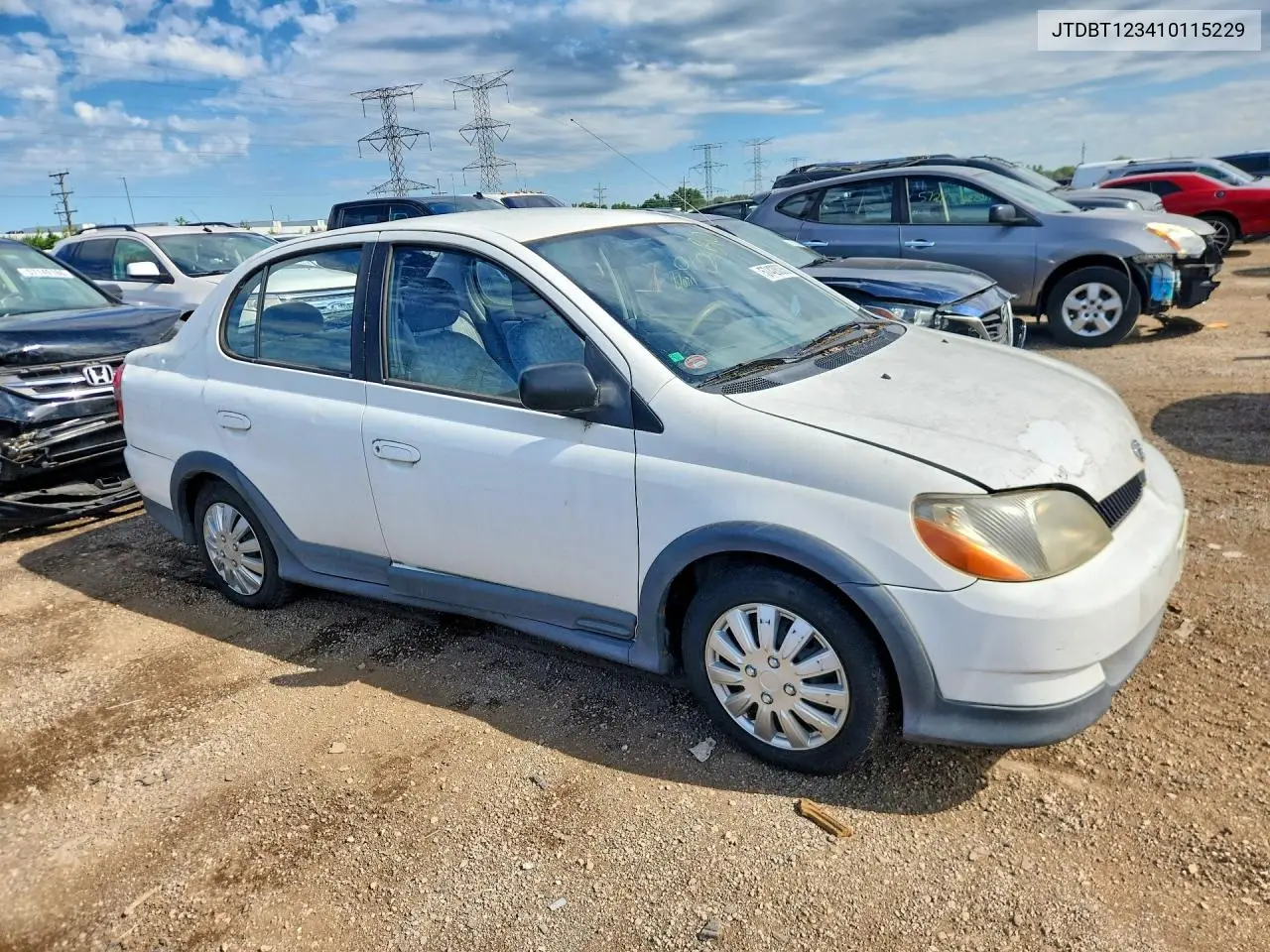 2001 Toyota Echo VIN: JTDBT123410115229 Lot: 57428036