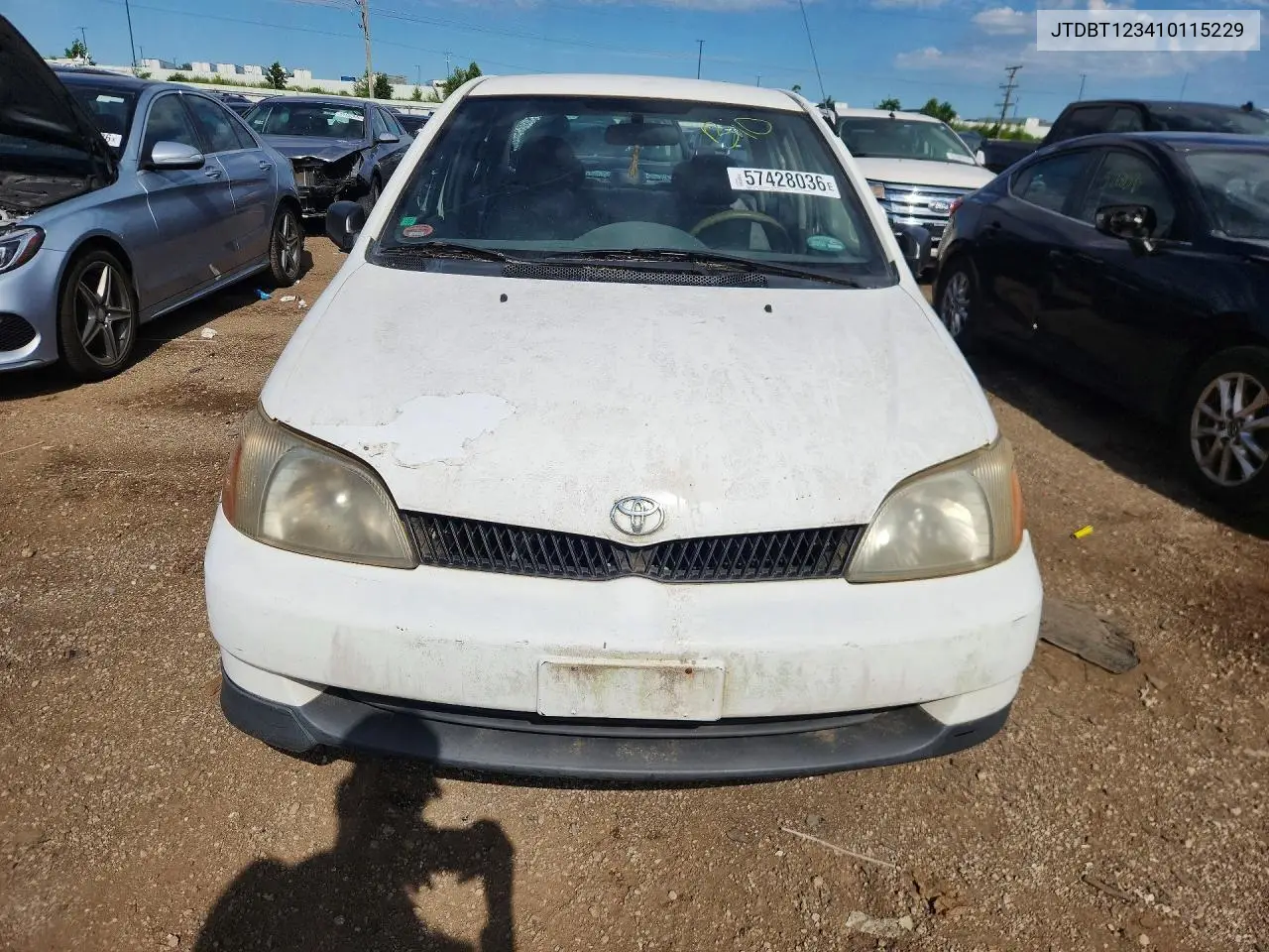2001 Toyota Echo VIN: JTDBT123410115229 Lot: 57428036