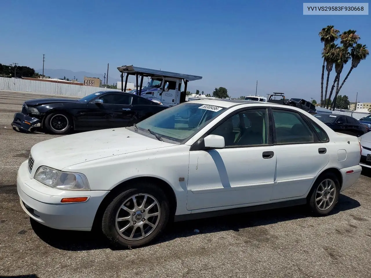 2001 Volv S40 VIN: YV1VS29583F930668 Lot: 58308496