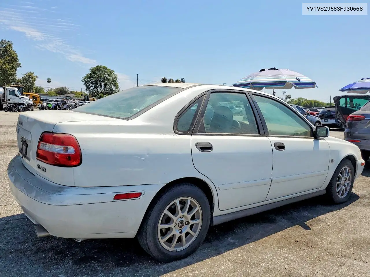 2001 Volv S40 VIN: YV1VS29583F930668 Lot: 58308496