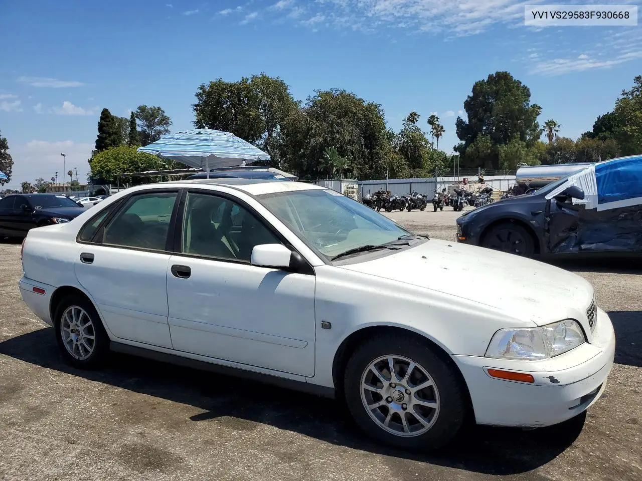 2001 Volv S40 VIN: YV1VS29583F930668 Lot: 58308496