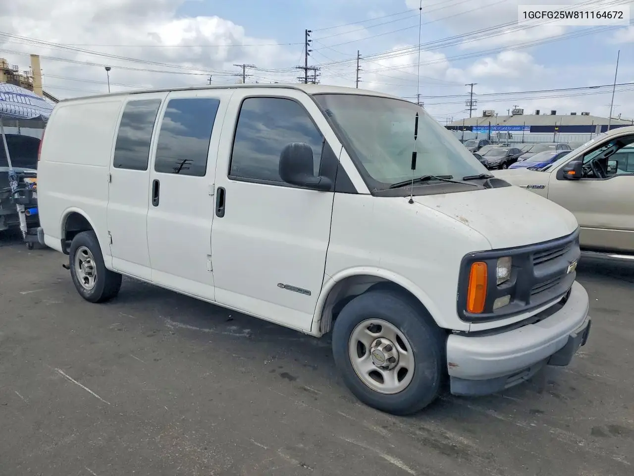 2001 Chevrolet Express Delivery Van VIN: 1GCFG25W811164672 Lot: 85983015