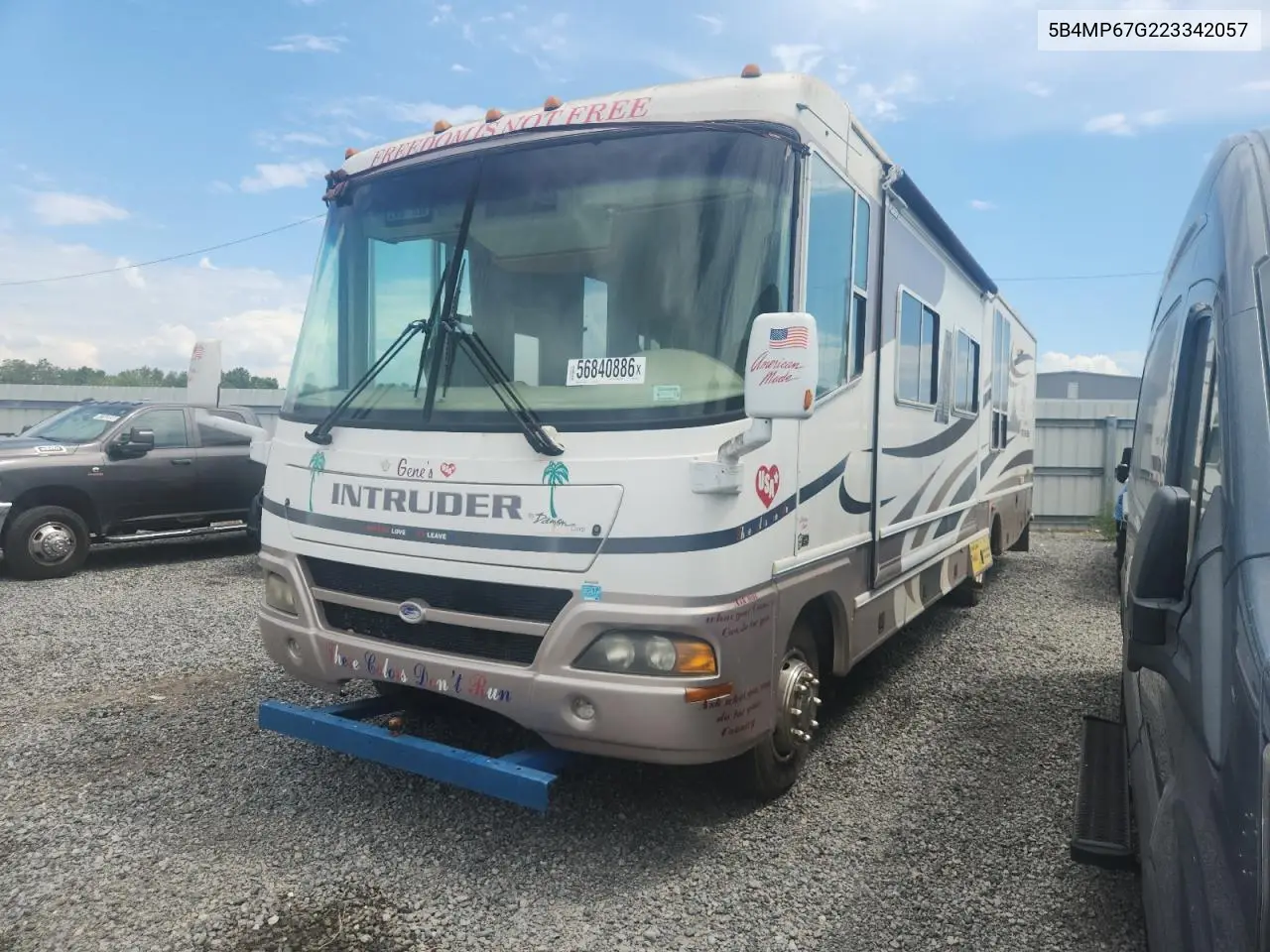 2002 Workhorse W22 Rv VIN: 5B4MP67G223342057 Lot: 56840886