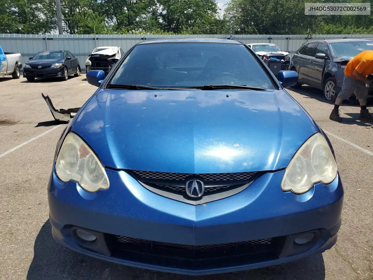 2002 Acur Rsx VIN: JH4DC53072C002569 Lot: 59777396