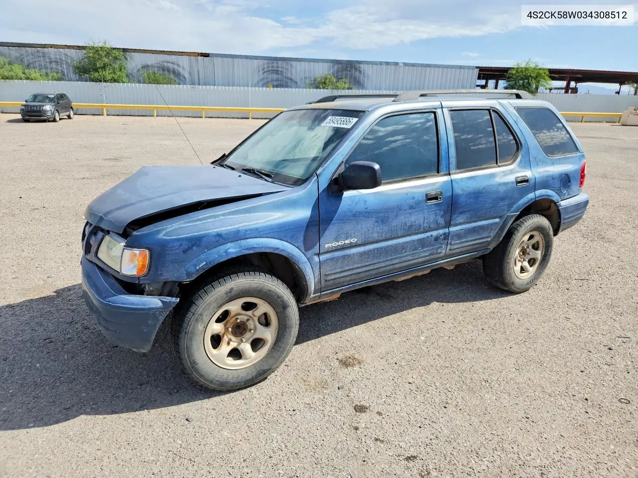 2003 Isuzu Rodeo S VIN: 4S2CK58W034308512 Lot: 58495886