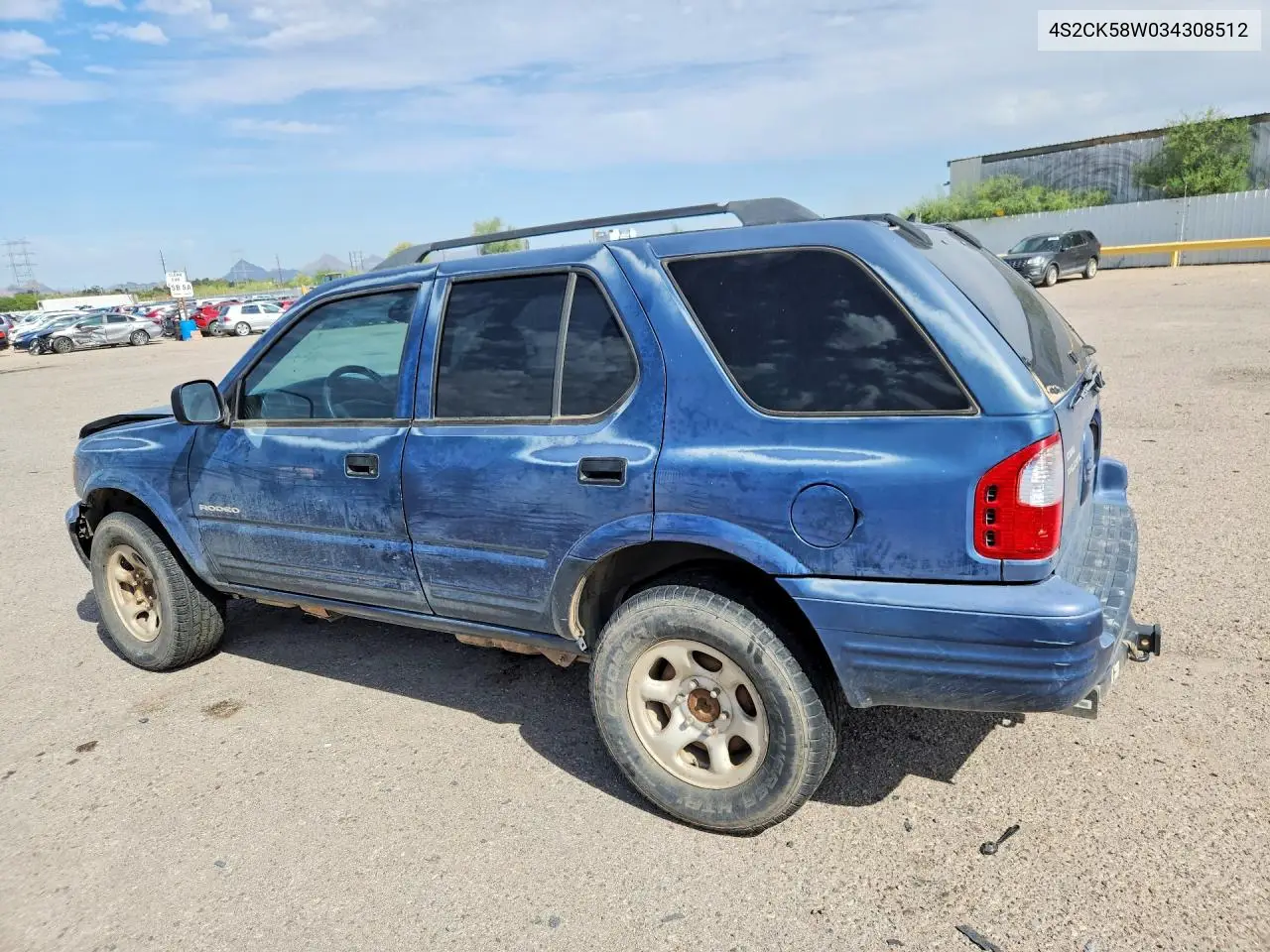 2003 Isuzu Rodeo S VIN: 4S2CK58W034308512 Lot: 58495886