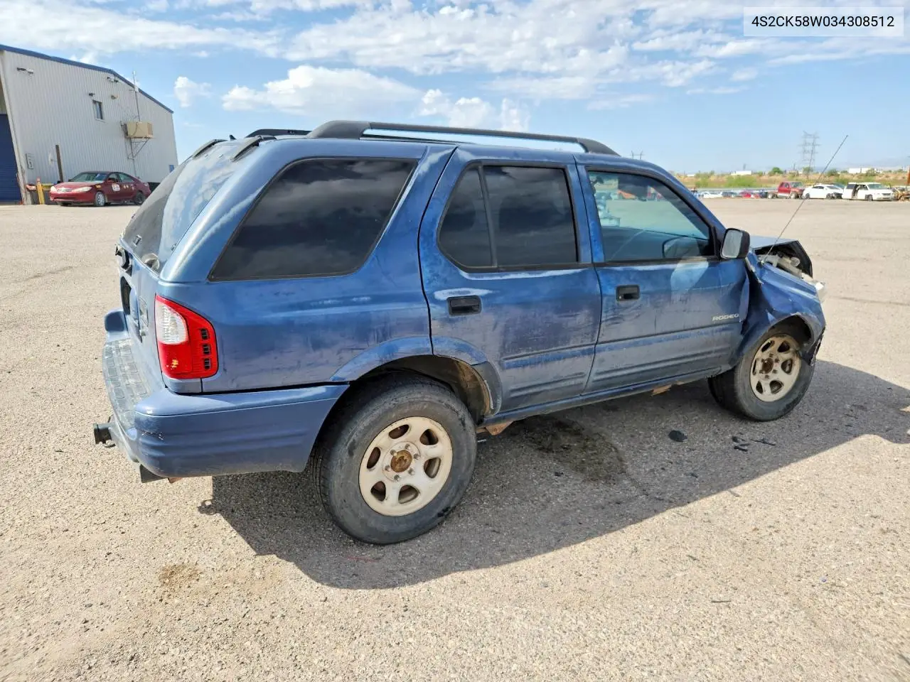 2003 Isuzu Rodeo S VIN: 4S2CK58W034308512 Lot: 58495886