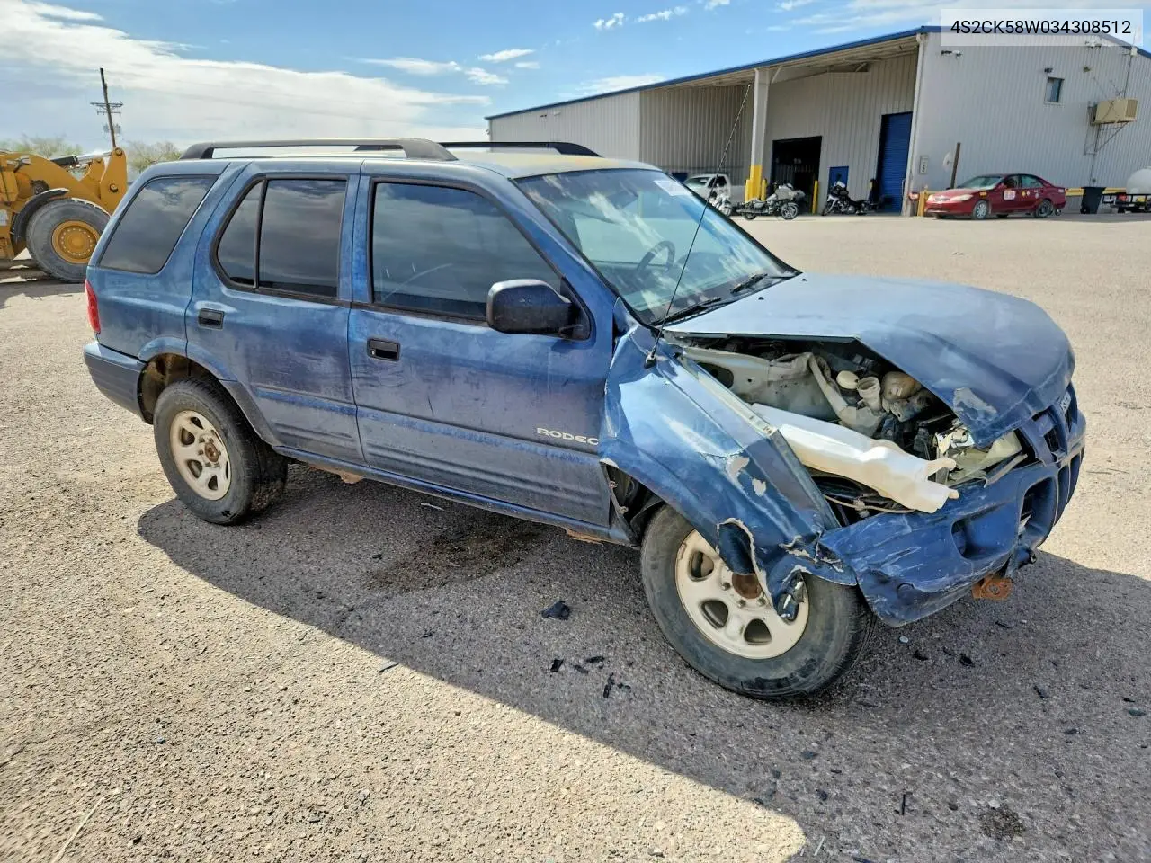 2003 Isuzu Rodeo S VIN: 4S2CK58W034308512 Lot: 58495886