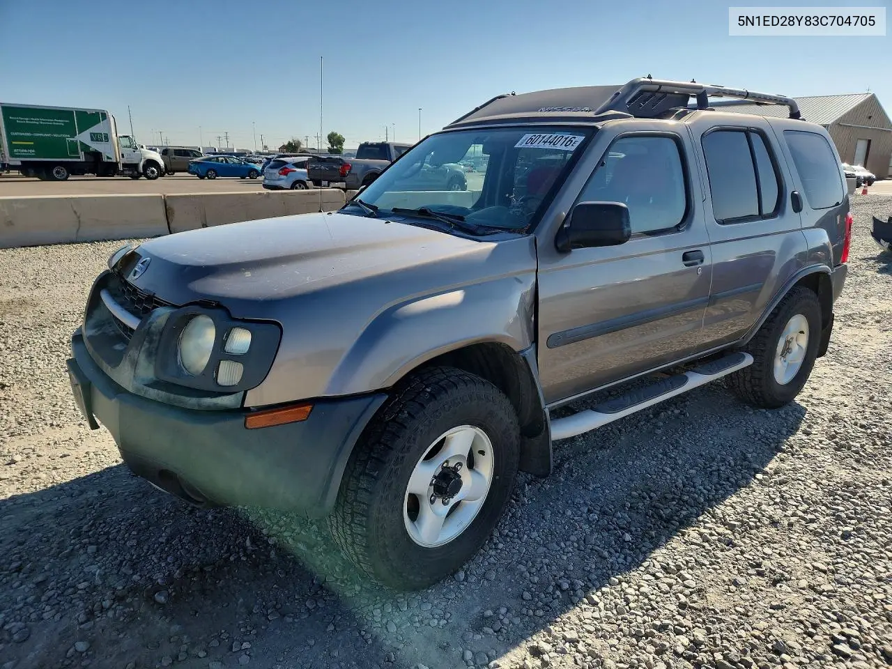2003 Niss Xterra VIN: 5N1ED28Y83C704705 Lot: 60144016