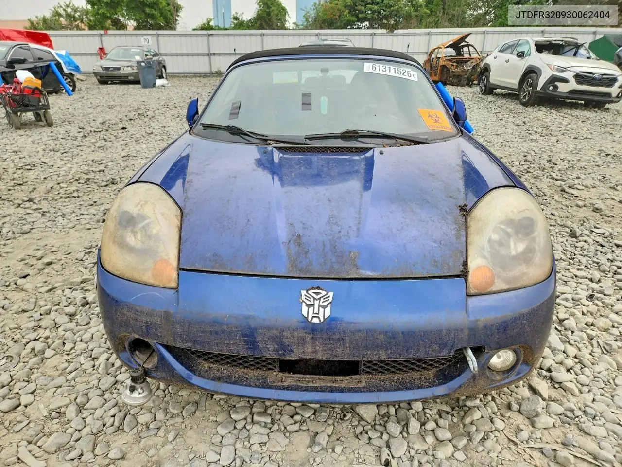 2003 Toyt Mr2 Spyder VIN: JTDFR320930062404 Lot: 61311526