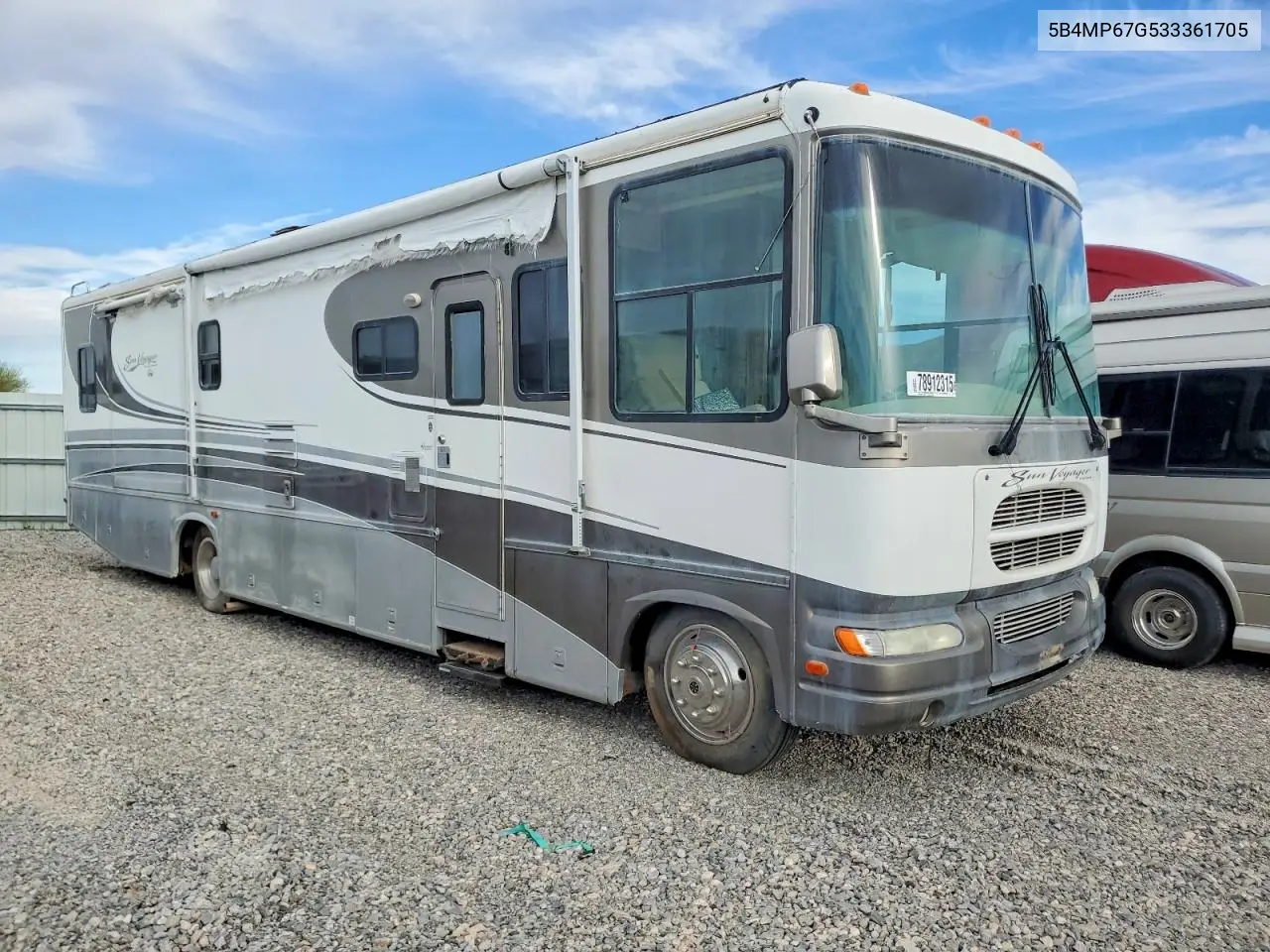 2003 Workhorse W22 Rv VIN: 5B4MP67G533361705 Lot: 78912315