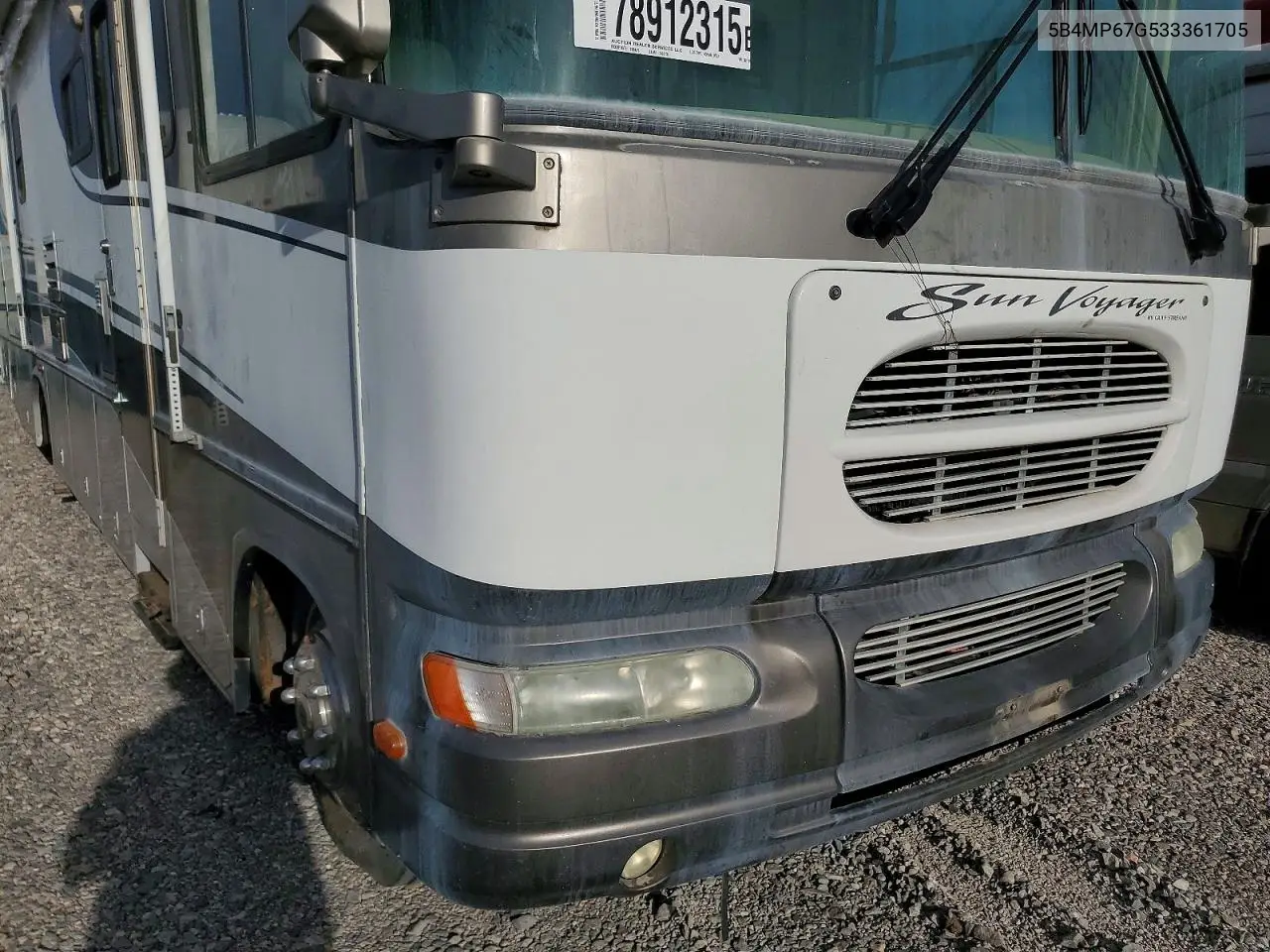 2003 Workhorse W22 Rv VIN: 5B4MP67G533361705 Lot: 78912315