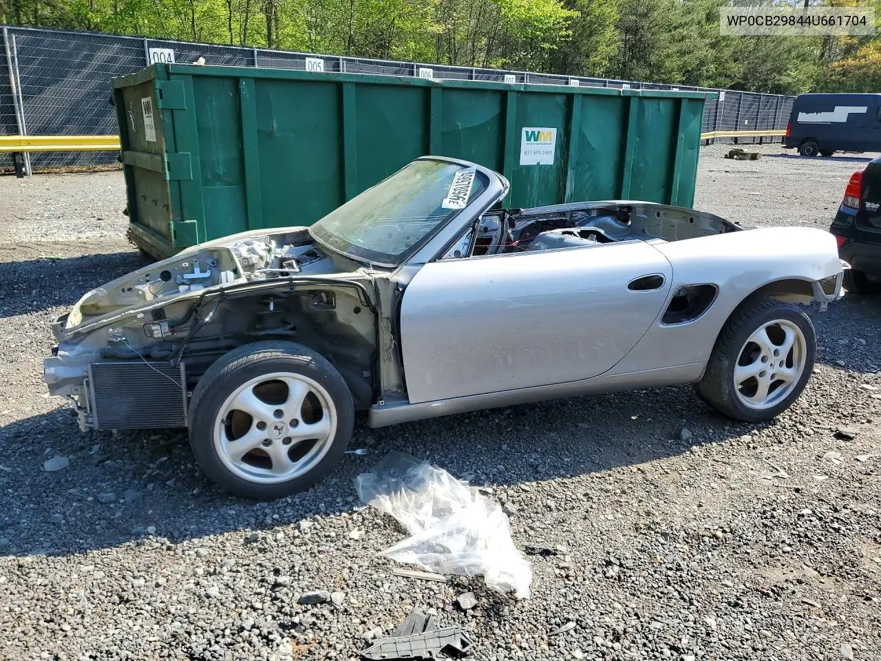 2004 Pors Boxster VIN: WP0CB29844U661704 Lot: 57057336