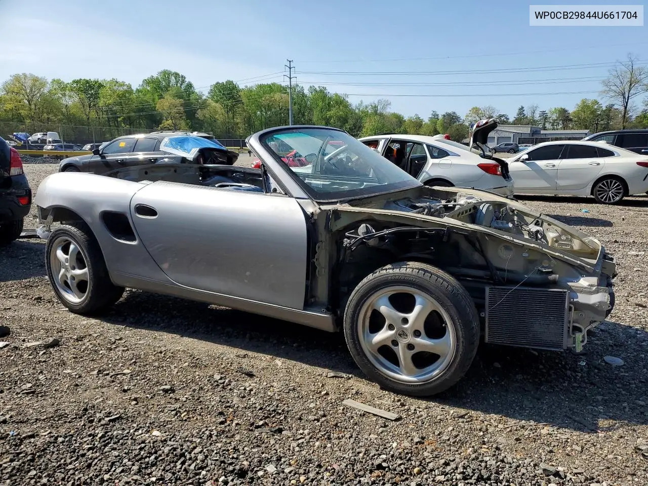 2004 Pors Boxster VIN: WP0CB29844U661704 Lot: 57057336