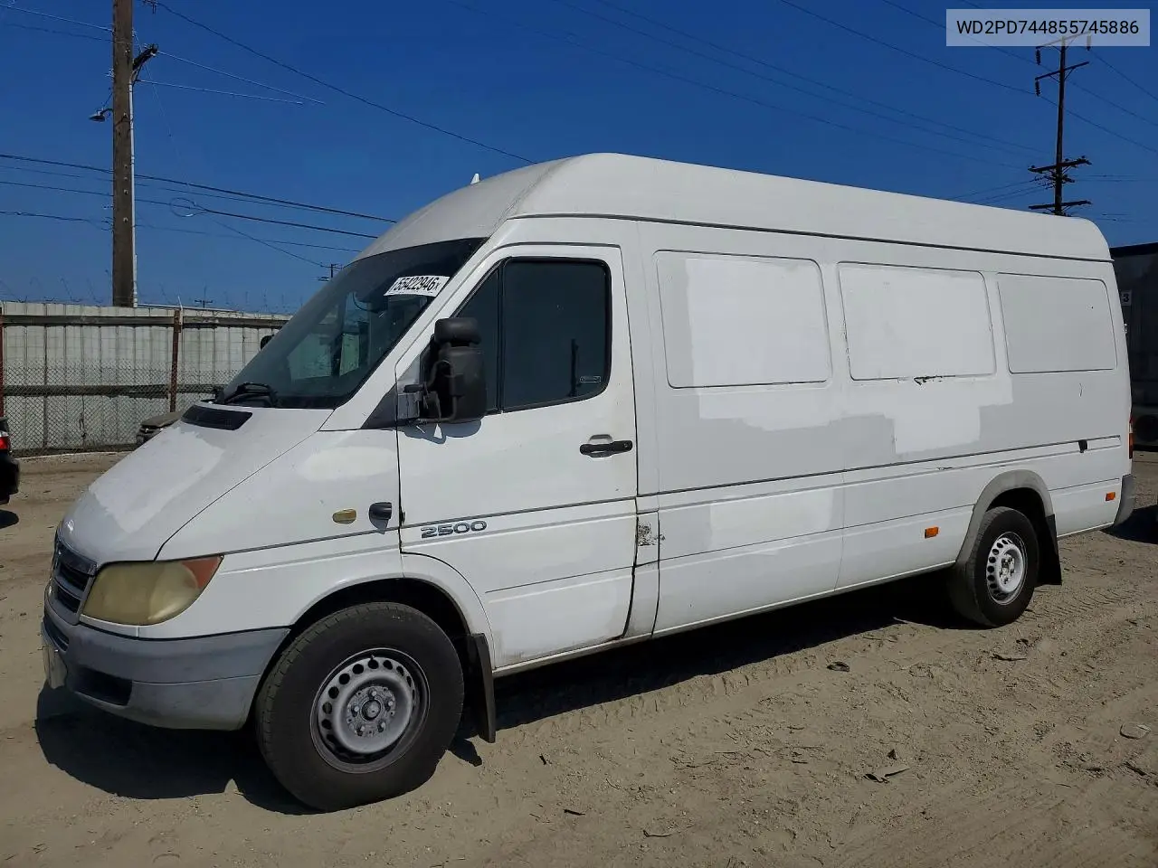 2005 Dodge Sprinter 2500 Delivery Van VIN: WD2PD744855745886 Lot: 55422946