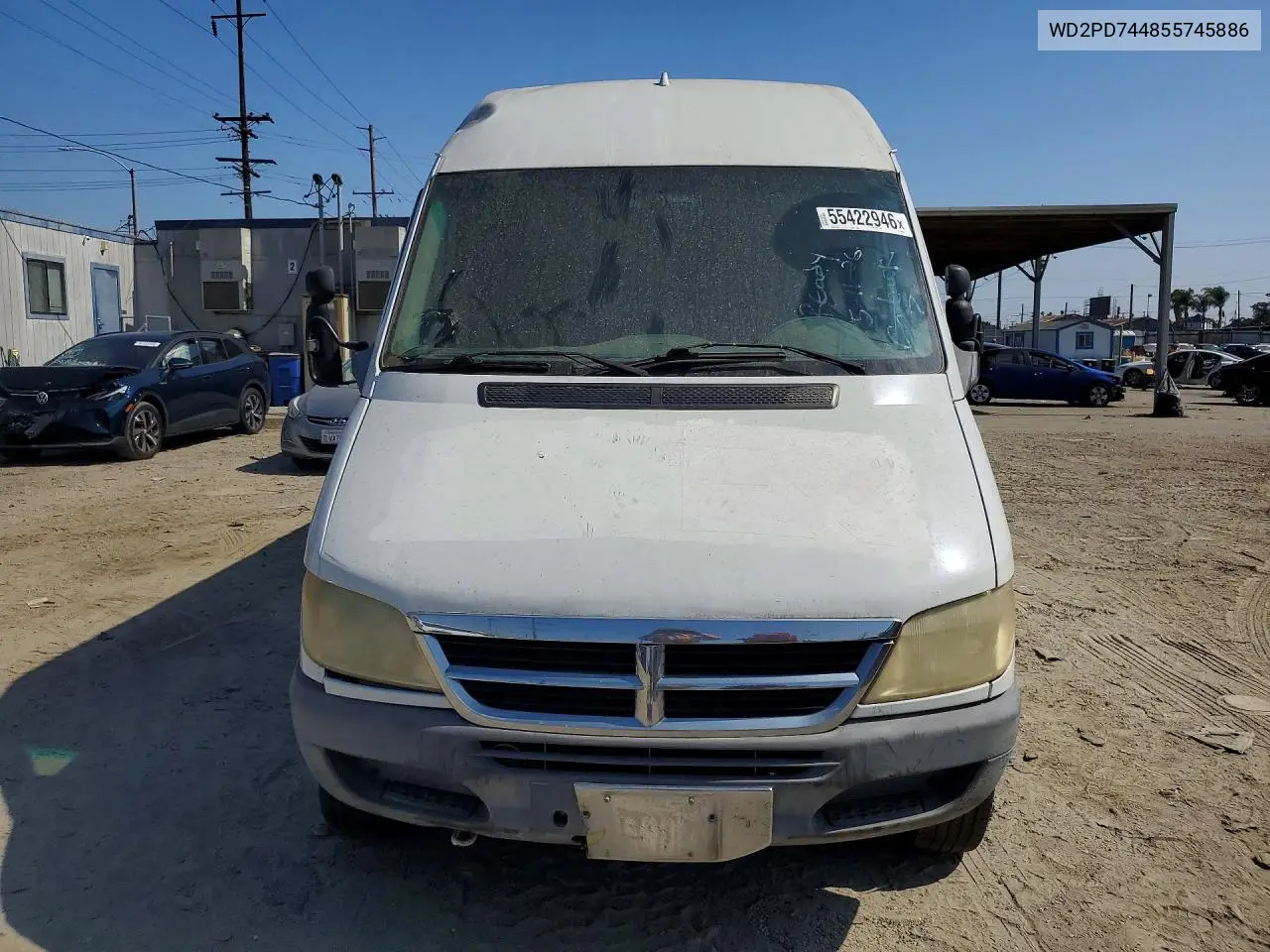 2005 Dodge Sprinter 2500 Delivery Van VIN: WD2PD744855745886 Lot: 55422946