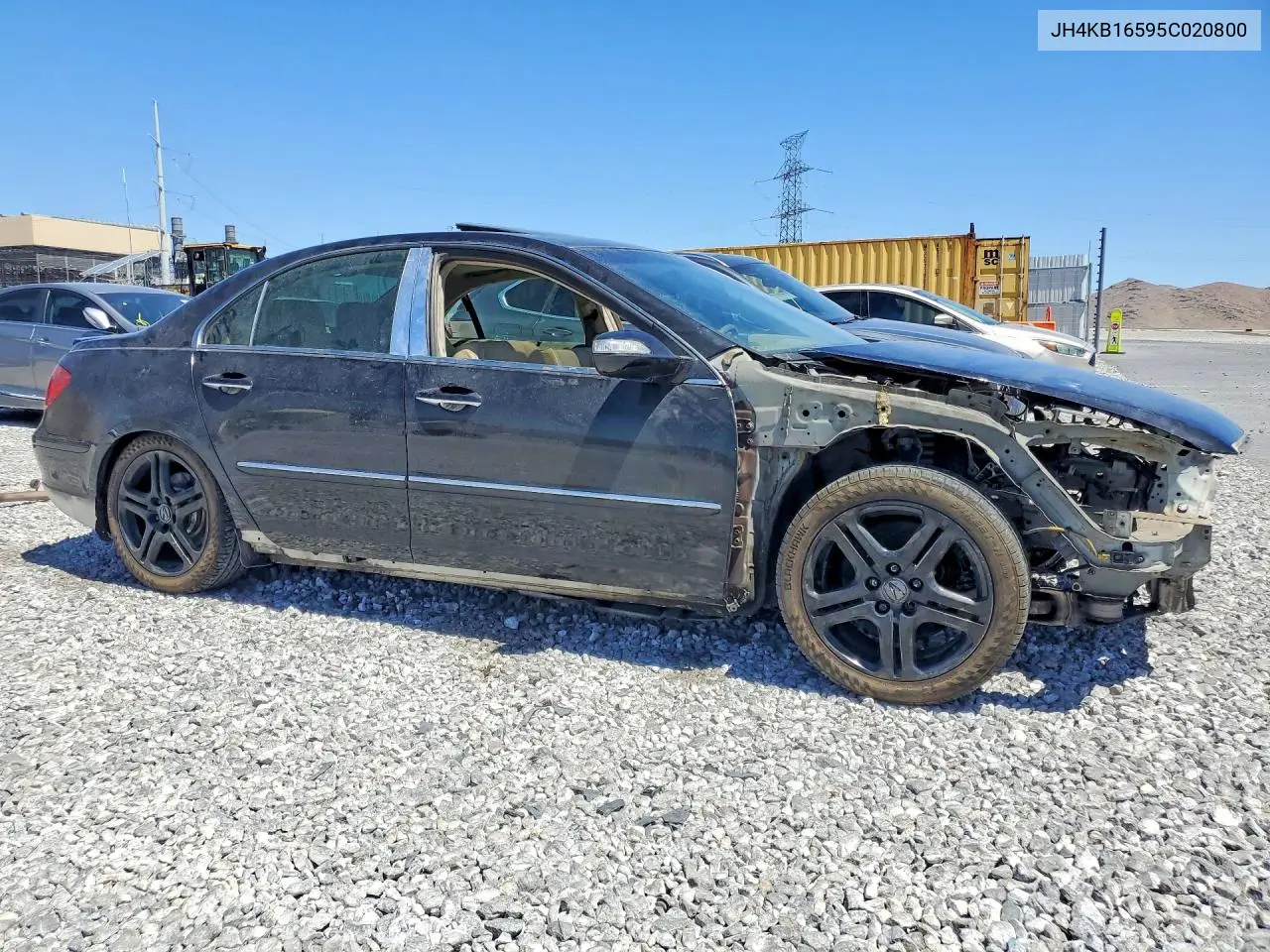 2005 Acur Rl VIN: JH4KB16595C020800 Lot: 60384136