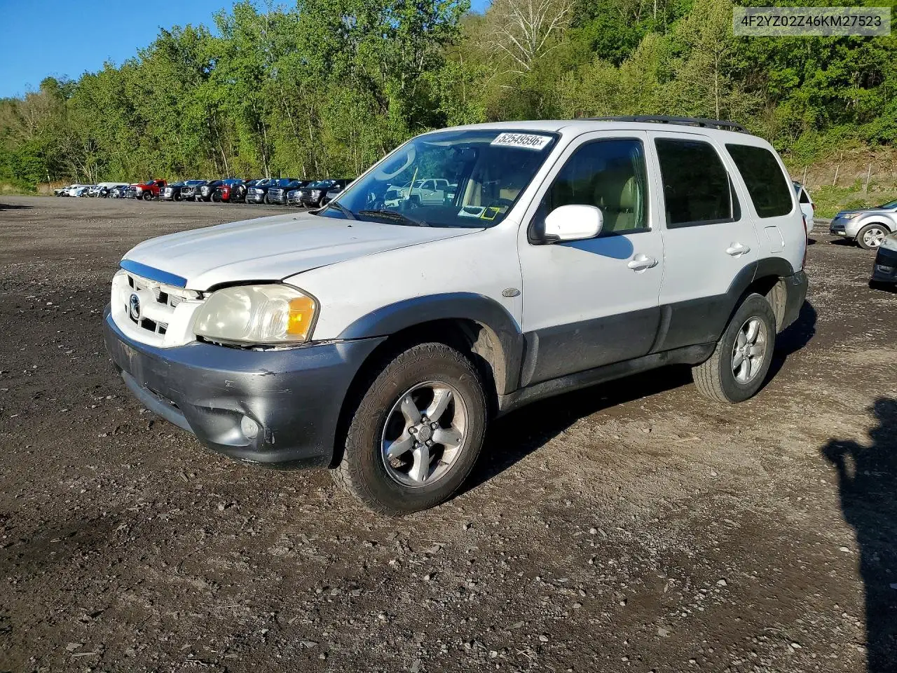 2006 Mazd Tribute VIN: 4F2YZ02Z46KM27523 Lot: 52549596