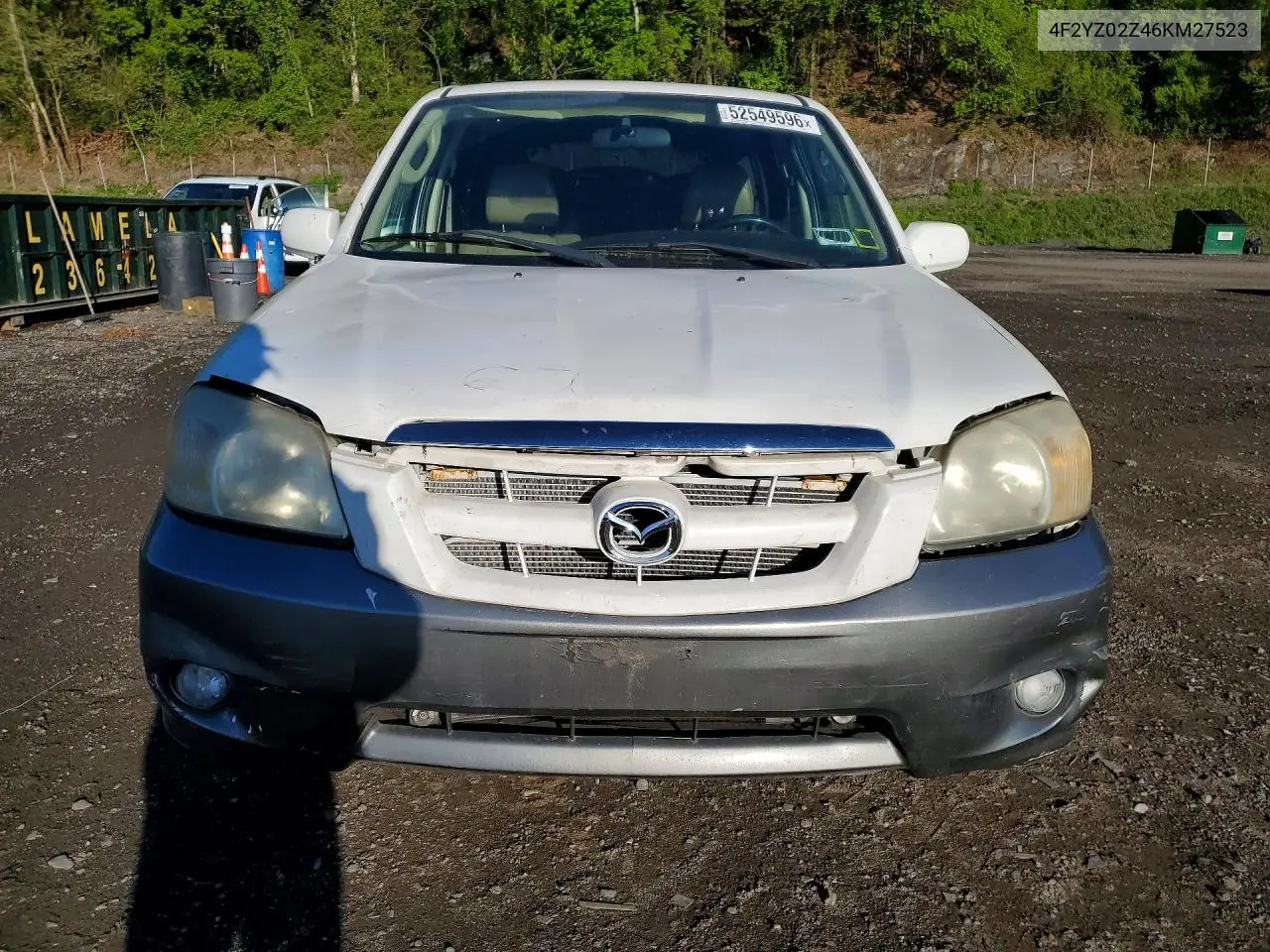 2006 Mazd Tribute VIN: 4F2YZ02Z46KM27523 Lot: 52549596