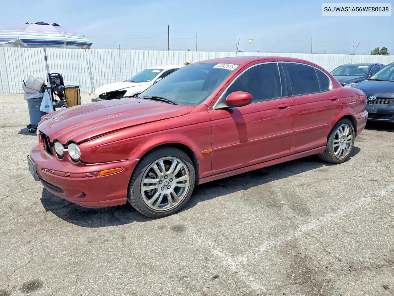2006 Jaguar X-Type 3.0 VIN: SAJWA51A56WE80638 Lot: 55842016