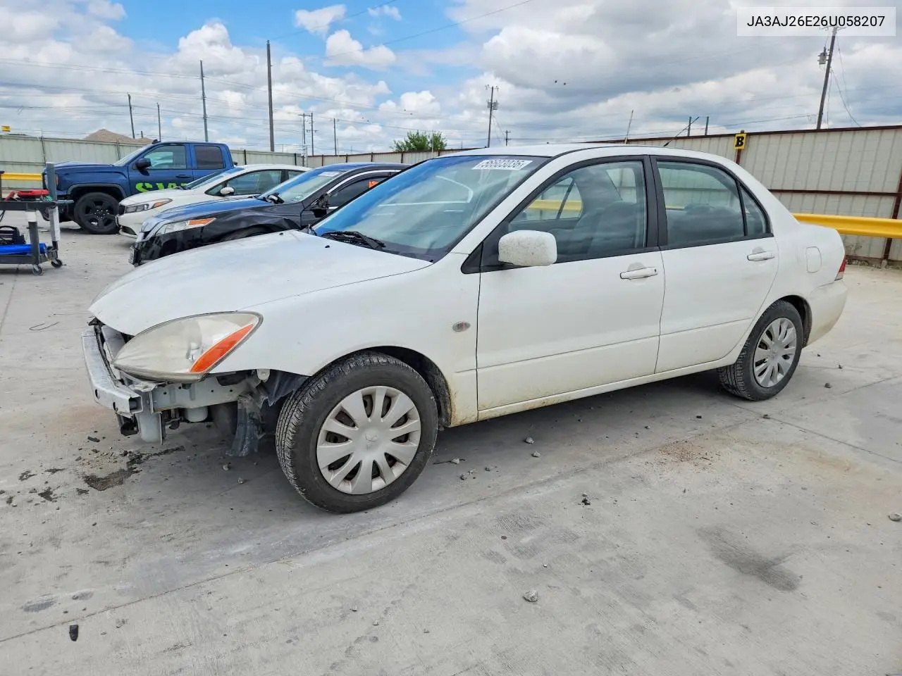 2006 Mitsubishi Lancer VIN: JA3AJ26E26U058207 Lot: 56603036