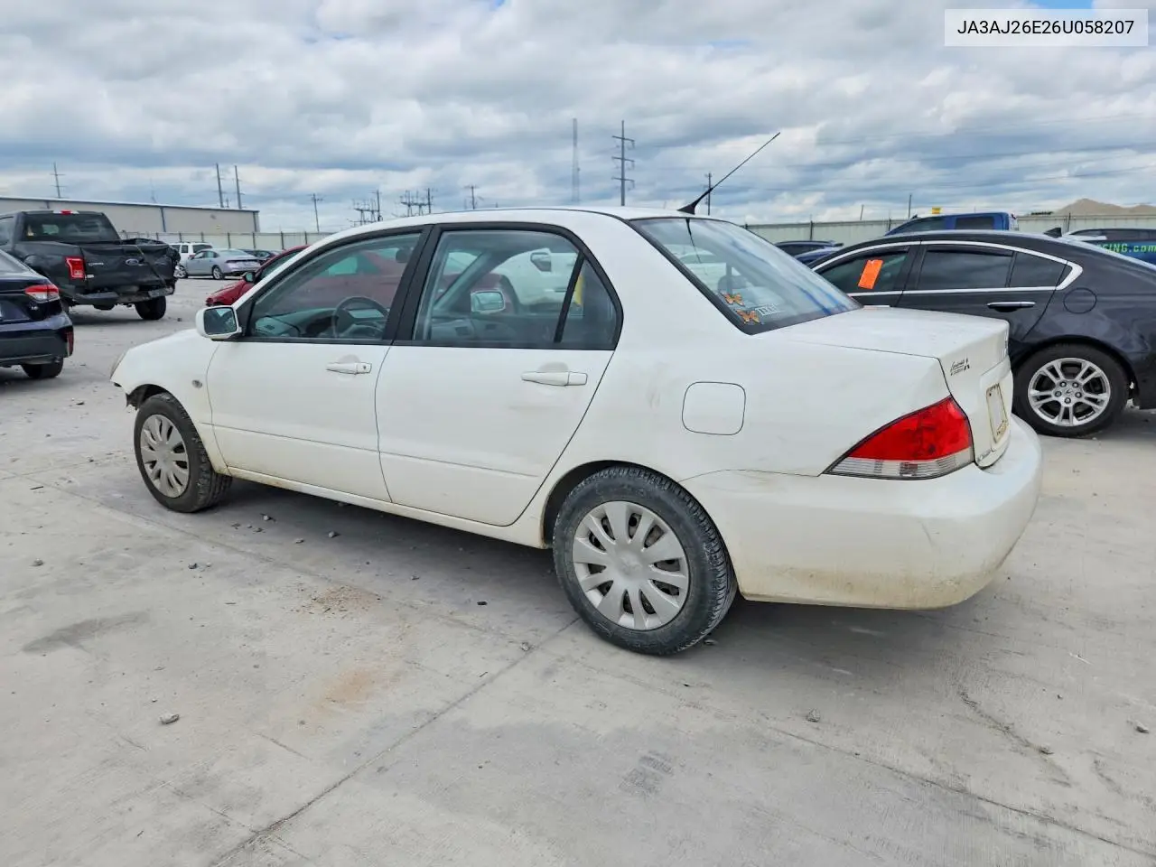 2006 Mitsubishi Lancer VIN: JA3AJ26E26U058207 Lot: 56603036