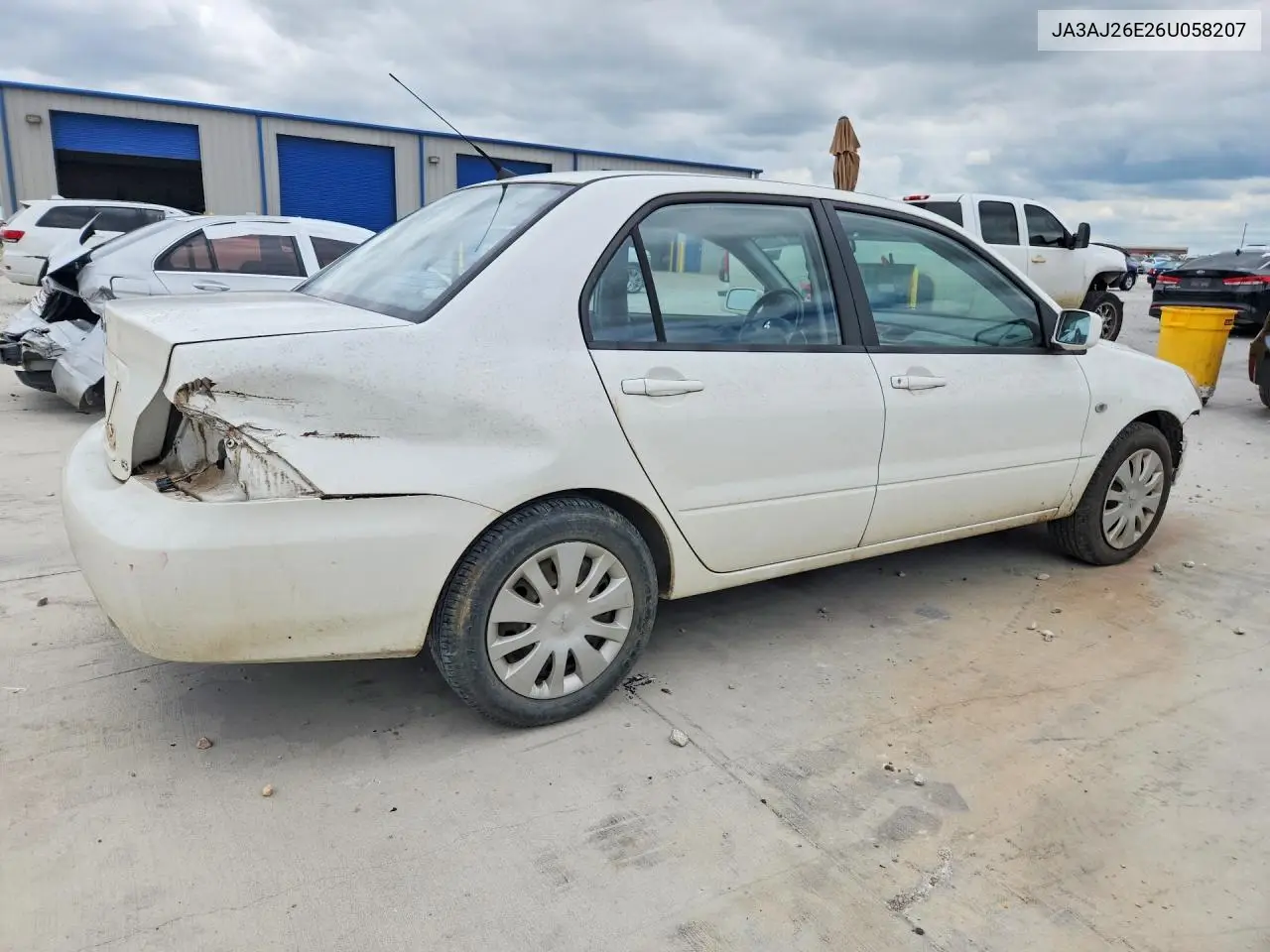 2006 Mitsubishi Lancer VIN: JA3AJ26E26U058207 Lot: 56603036