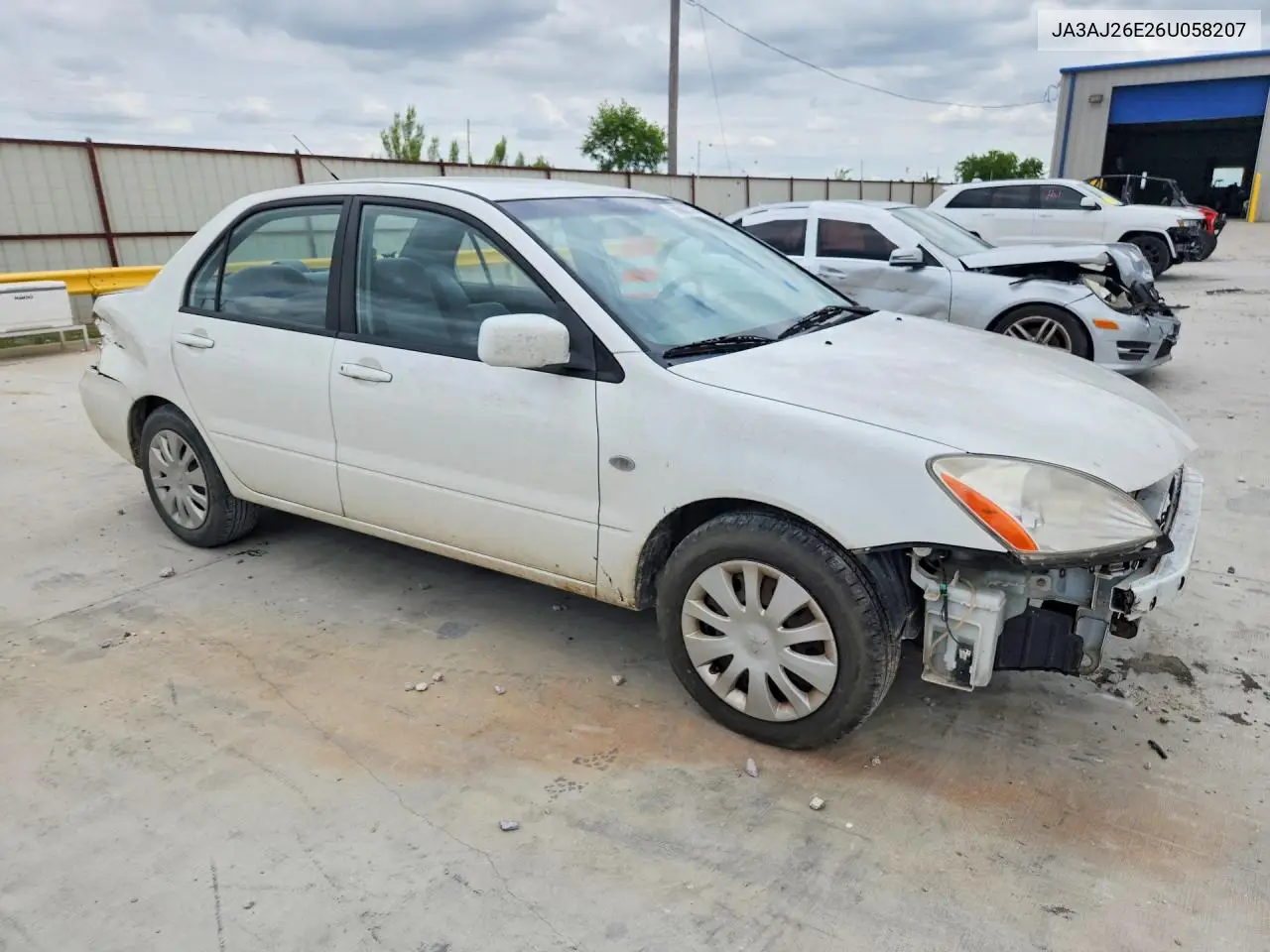 2006 Mitsubishi Lancer VIN: JA3AJ26E26U058207 Lot: 56603036