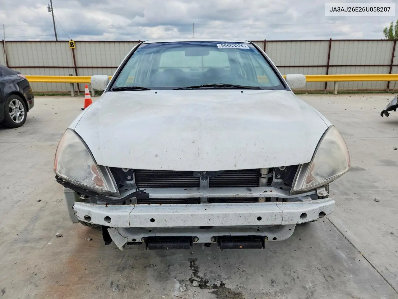2006 Mitsubishi Lancer VIN: JA3AJ26E26U058207 Lot: 56603036