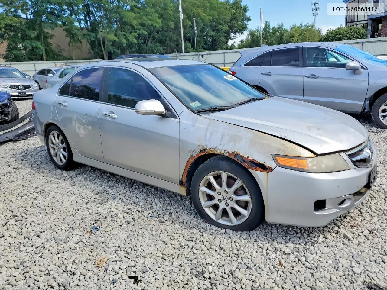 2006 Acur Csx VIN: JH4CL96916C033755 Lot: 60568416